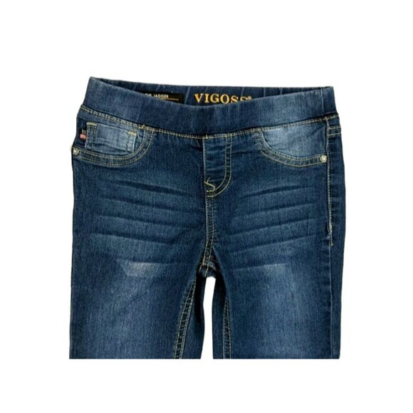 Vigoss Pull-on Jagger Skinny Jegging Jeans  Girls Size 6  Sequin Owl Knees - Picture 4 of 7